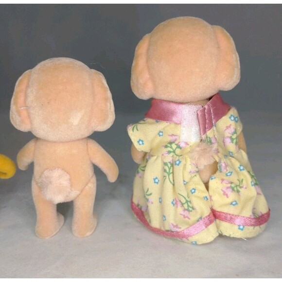 Sylvanian Calico Critters Woodez lot Of 4 ~Toy Poodle, Foxes Are Missing Tails - Picture 11 of 15